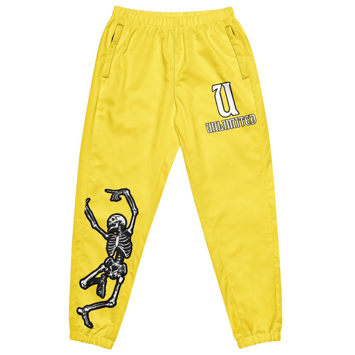 Unlimited Skeleton hands yellow Women’s Unisex track pants