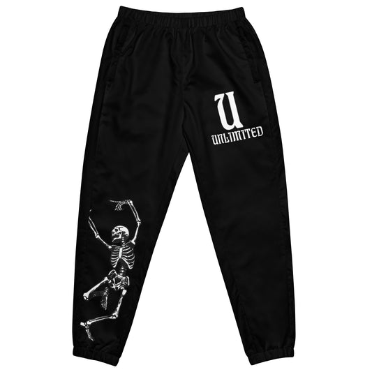 Unlimited Skeleton hands Mens black Unisex track pants