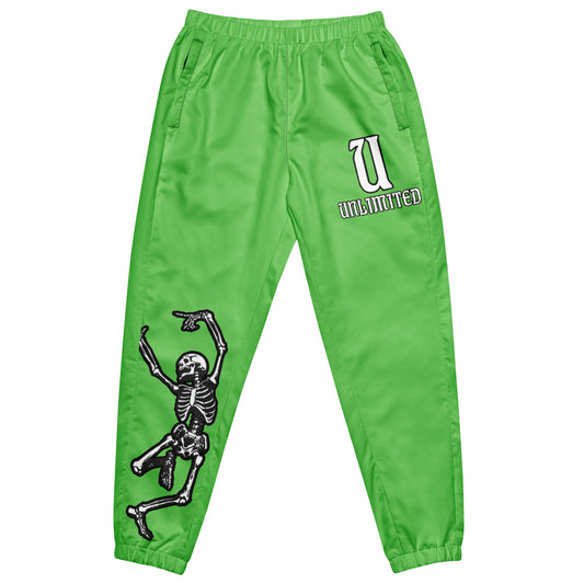 Unlimited Skeleton hands womens green Unisex track pants