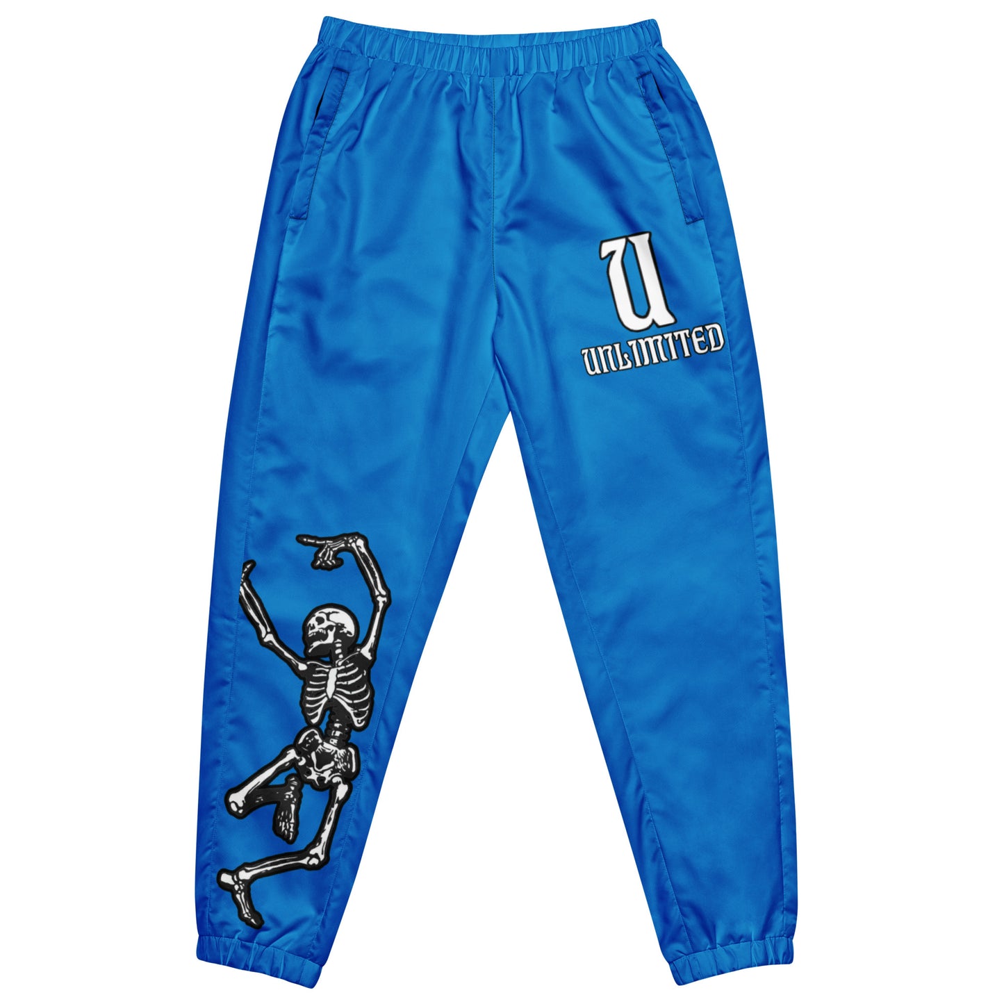 Unlimited Skeleton hands womens blue Unisex track pants