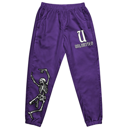 Unlimited Skeleton hands womens purple Unisex track pants