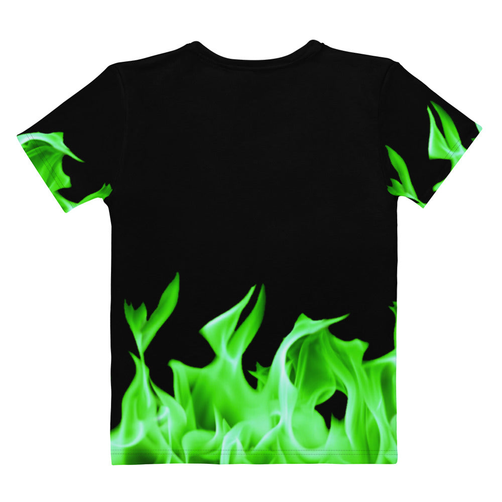 Unlimited green flames it’s lit Women's T-shirt