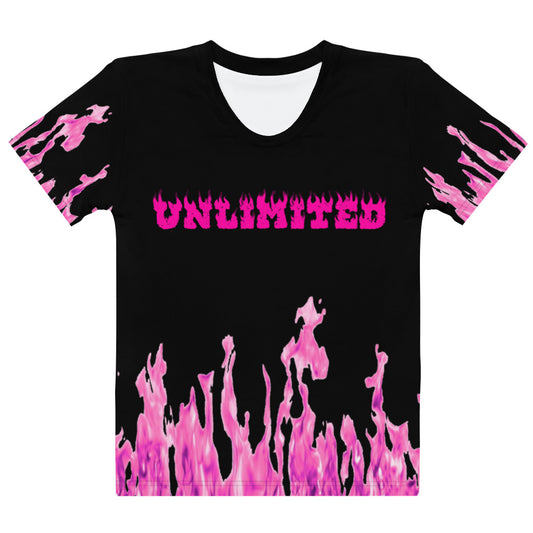 UNLIMITED pink flames it’s lit Women's T-shirt