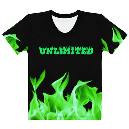 Unlimited green flames it’s lit Women's T-shirt