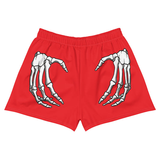 UNLIMITED Skull hands Women’s Recycled Athletic Shorts