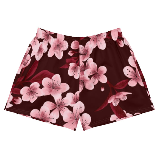 UNLIMITED cherry blossom Women’s Recycled Athletic Shorts