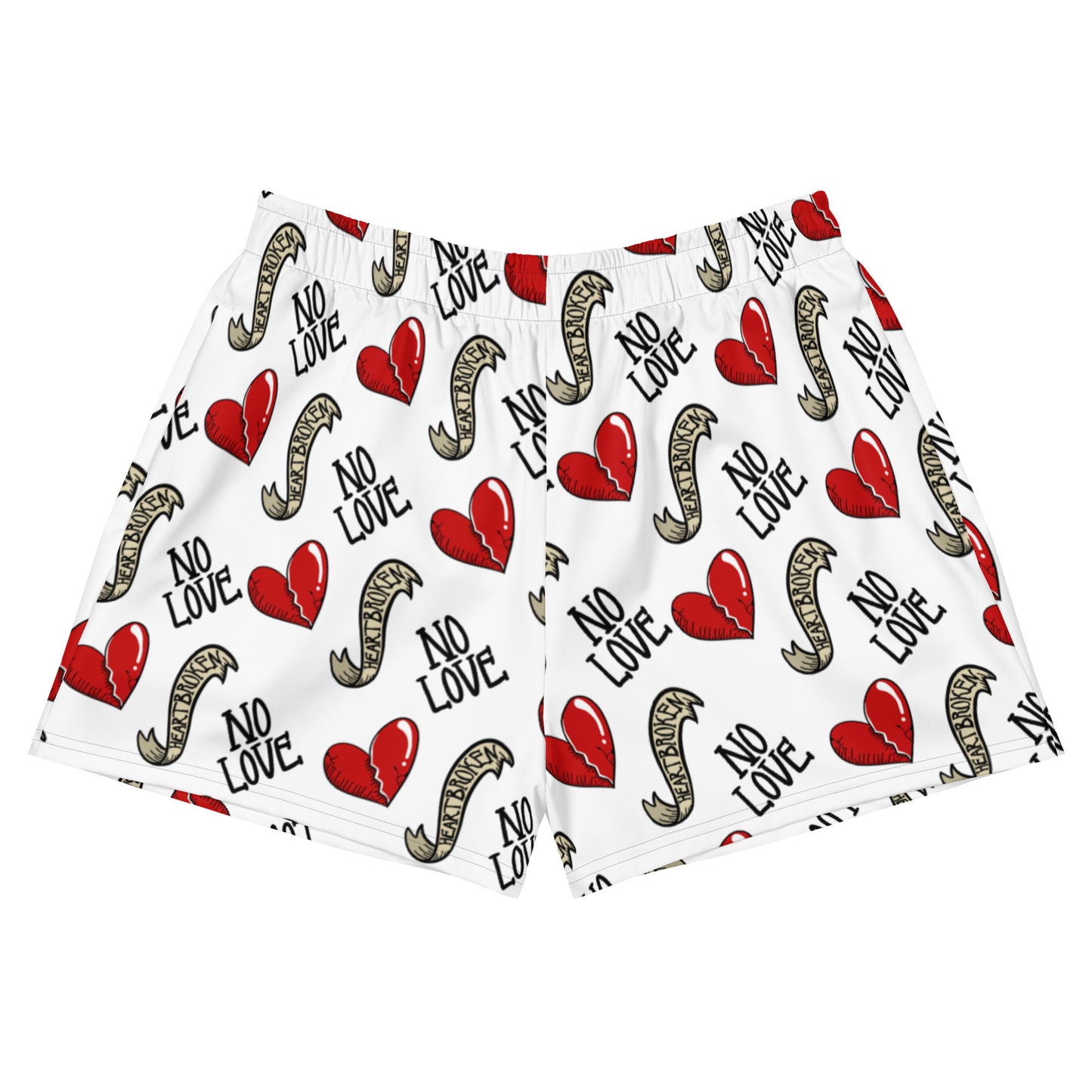 ONE LOVE Heartbroken Women’s Recycled Athletic Shorts