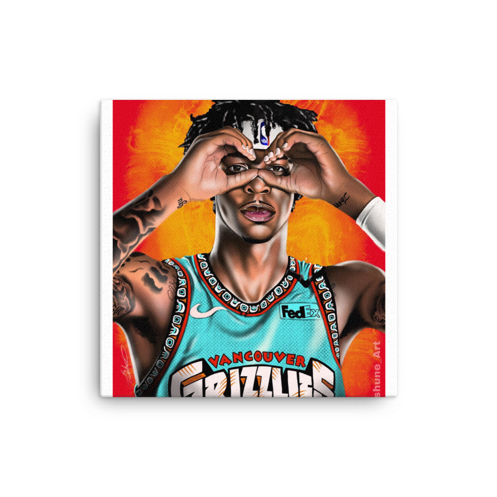 Ja Morant Canvas Lashune Art