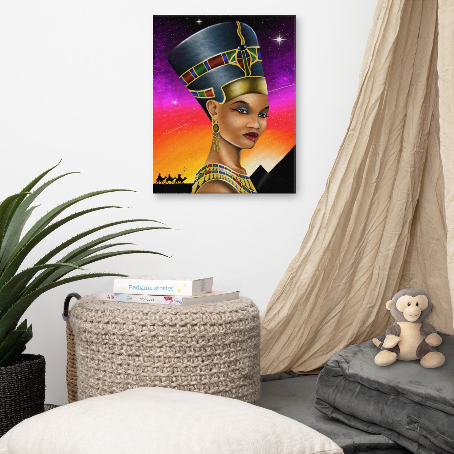 LASHUNE ART Nefertiti Canvas