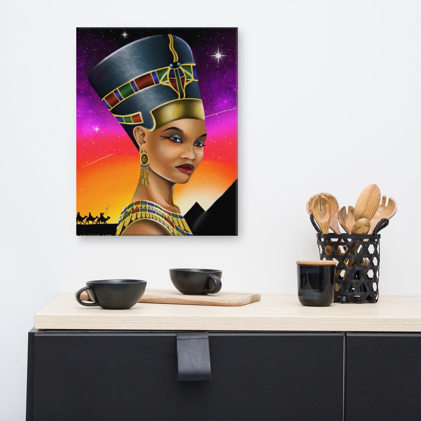 LASHUNE ART Nefertiti Canvas