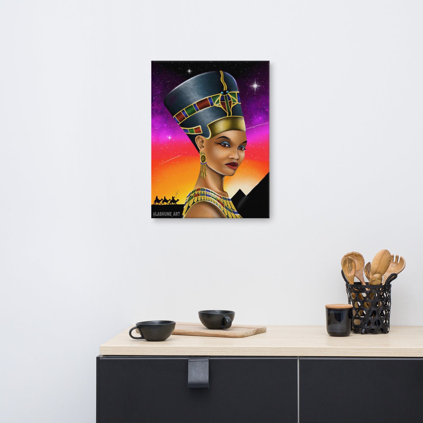 LASHUNE ART Nefertiti Canvas