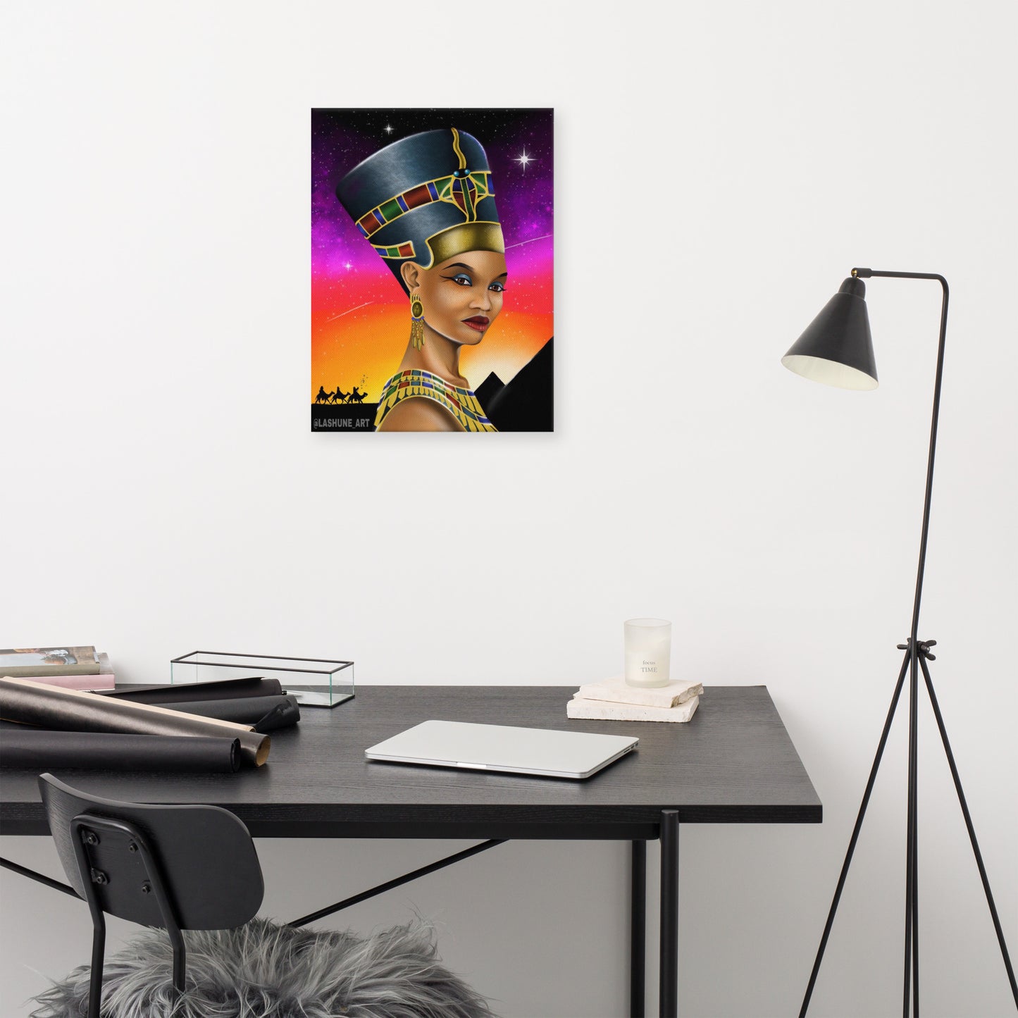 LASHUNE ART Nefertiti Canvas