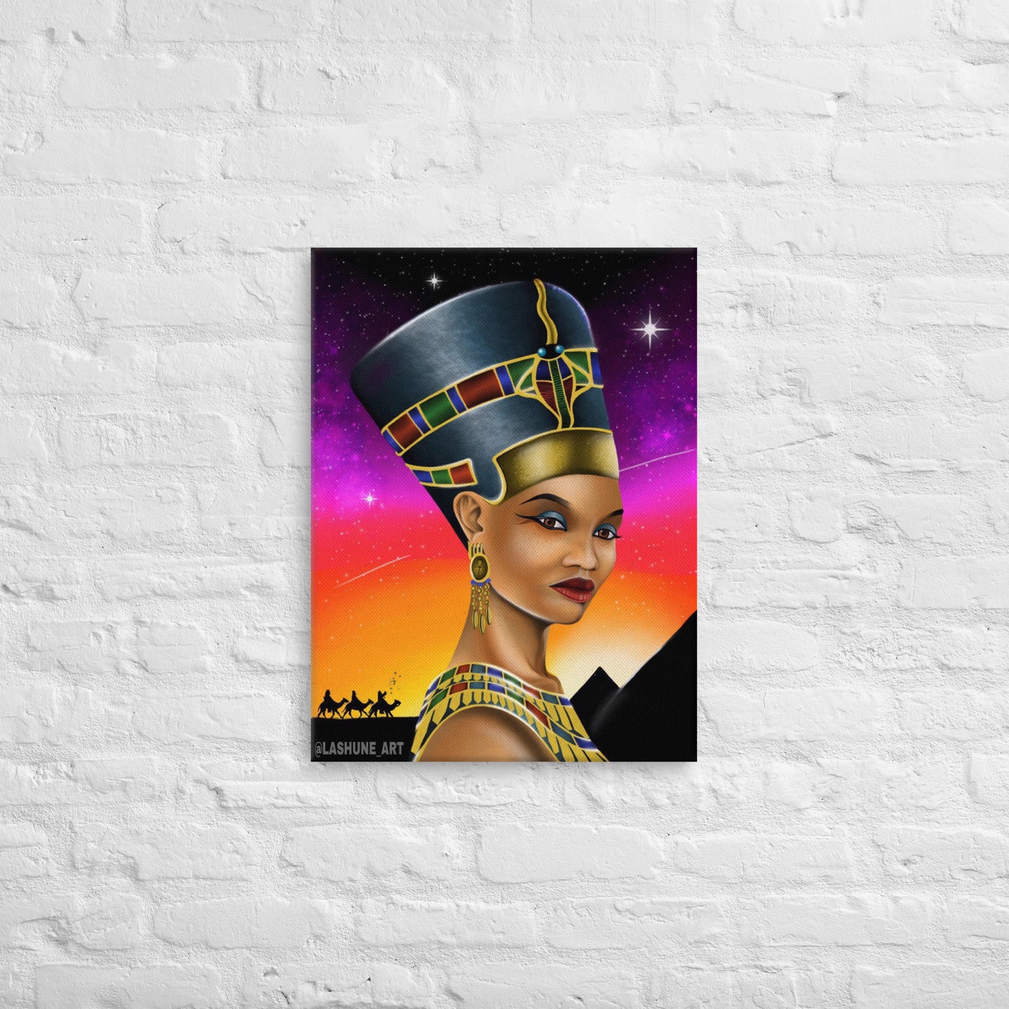 LASHUNE ART Nefertiti Canvas