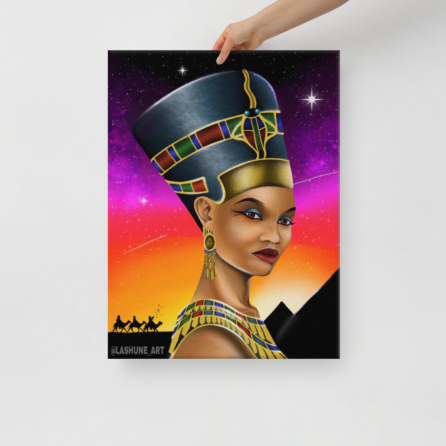 LASHUNE ART Nefertiti Canvas