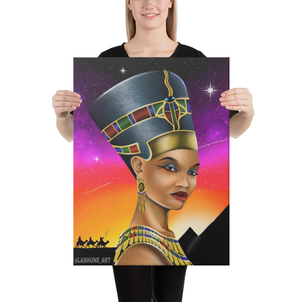 LASHUNE ART Nefertiti Canvas