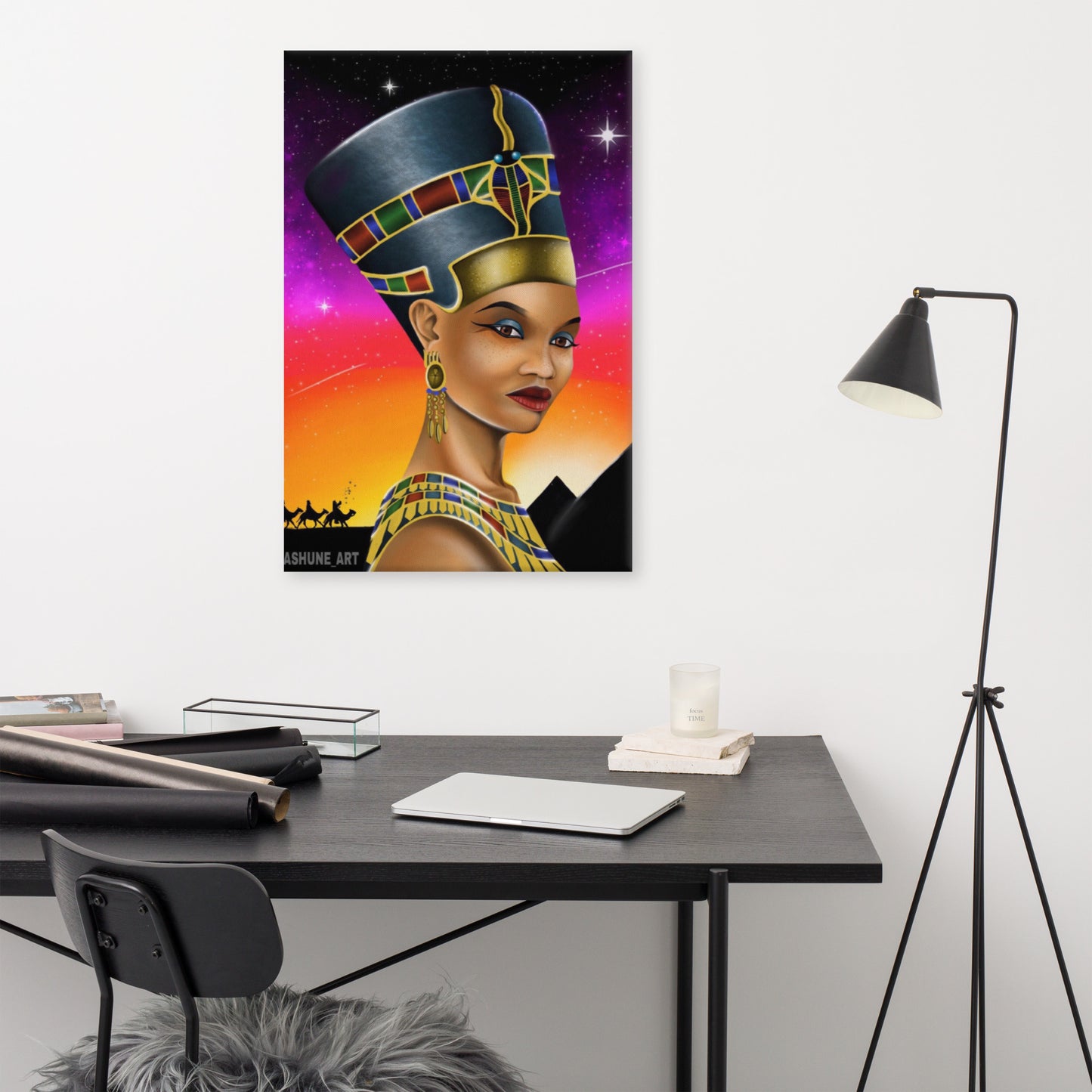 LASHUNE ART Nefertiti Canvas