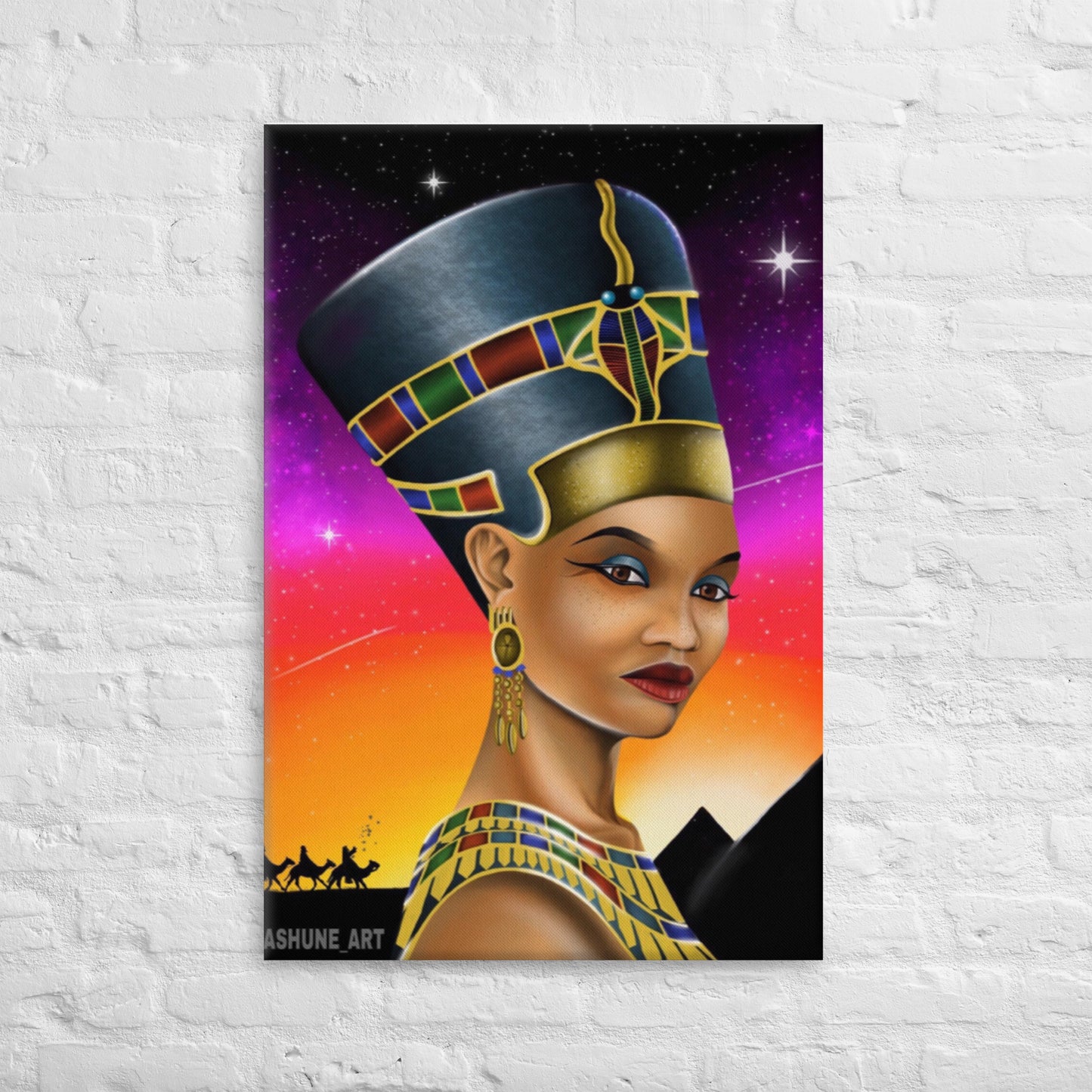 LASHUNE ART Nefertiti Canvas