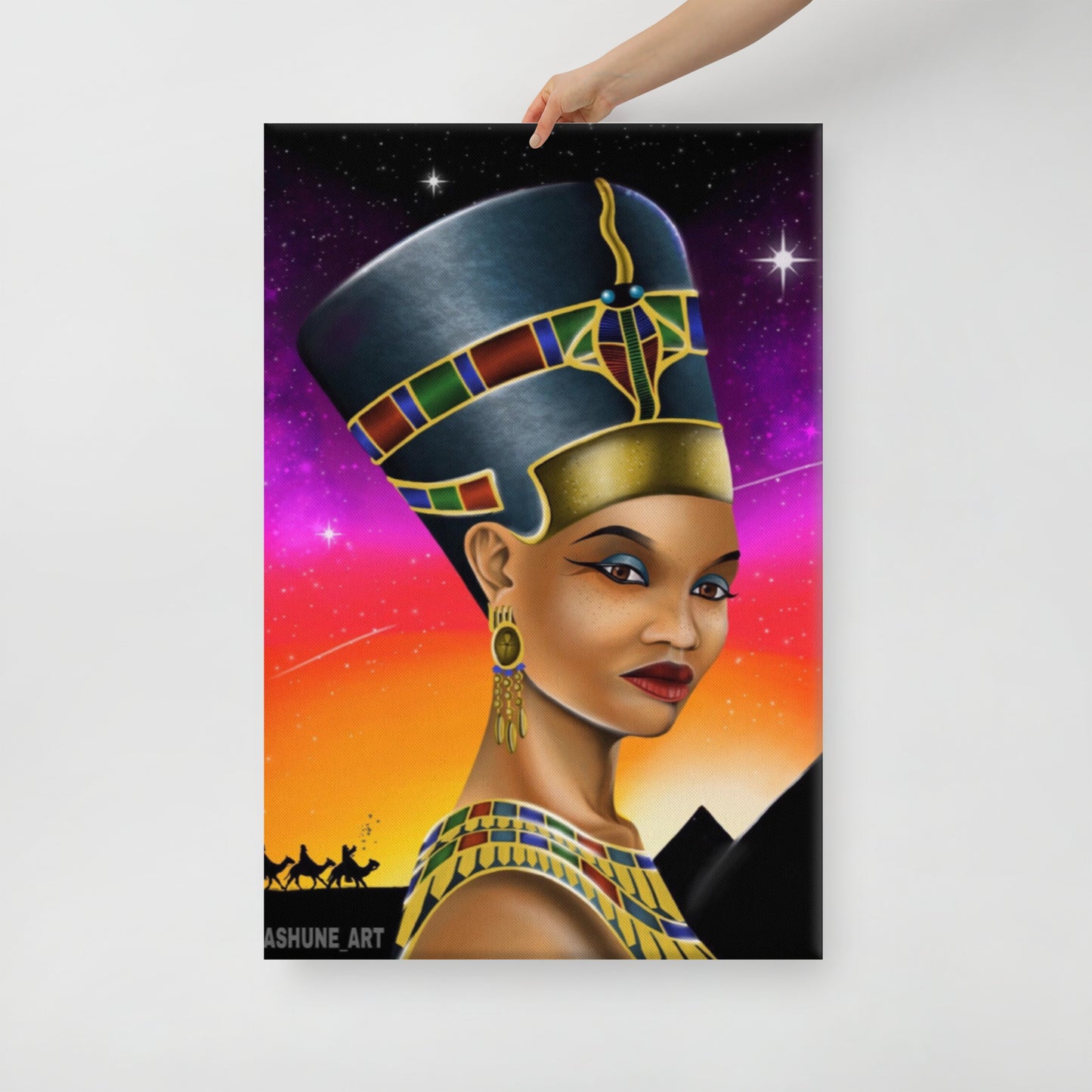 LASHUNE ART Nefertiti Canvas