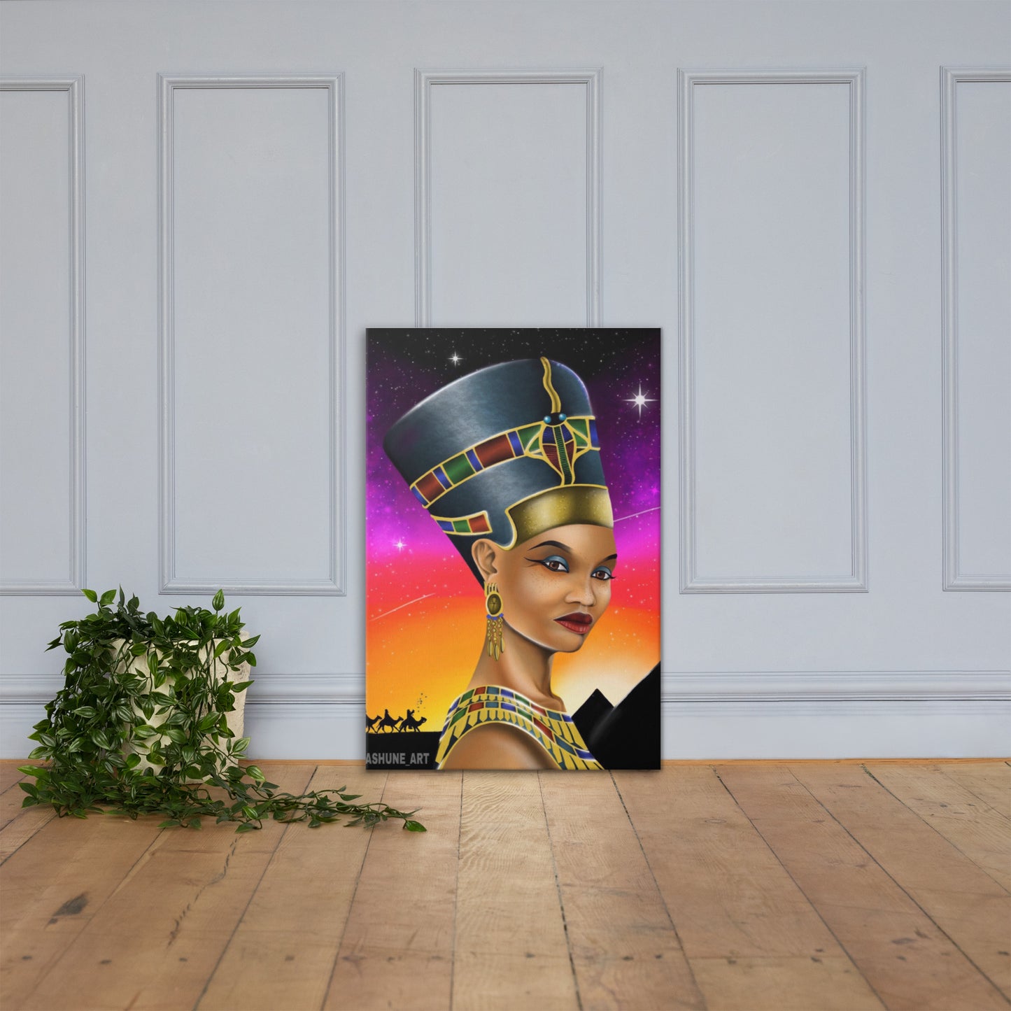 LASHUNE ART Nefertiti Canvas