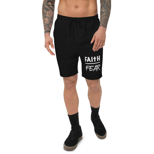 Faith over Fear Men's fleece shorts DDTM