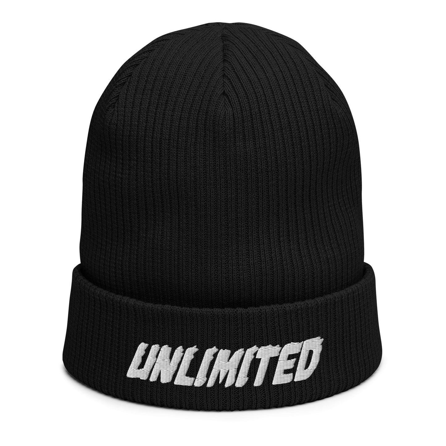 UNLIMITED Organic ribbed beanie