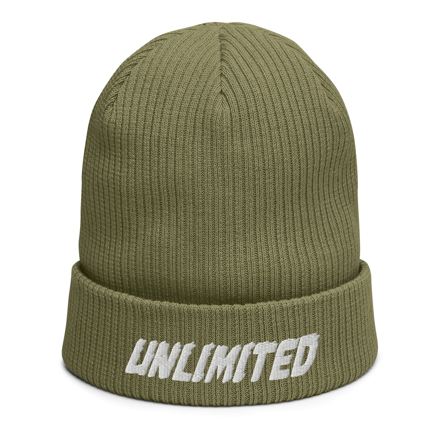 UNLIMITED Organic ribbed beanie