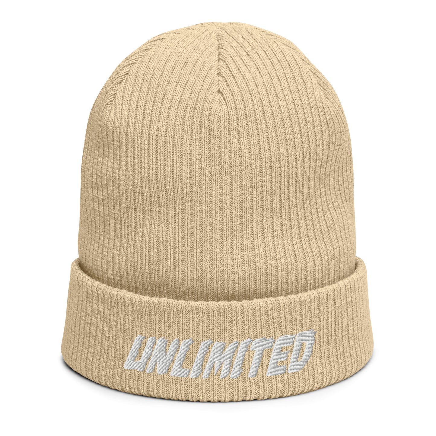 UNLIMITED Organic ribbed beanie