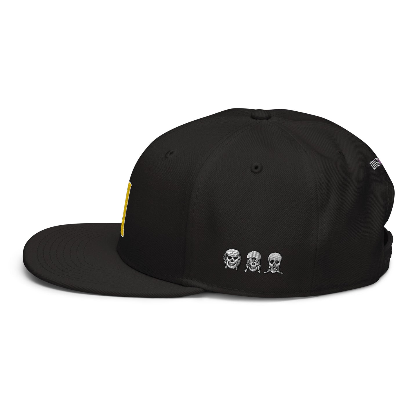 Unlimited No Evil yellow logo Snapback Hat