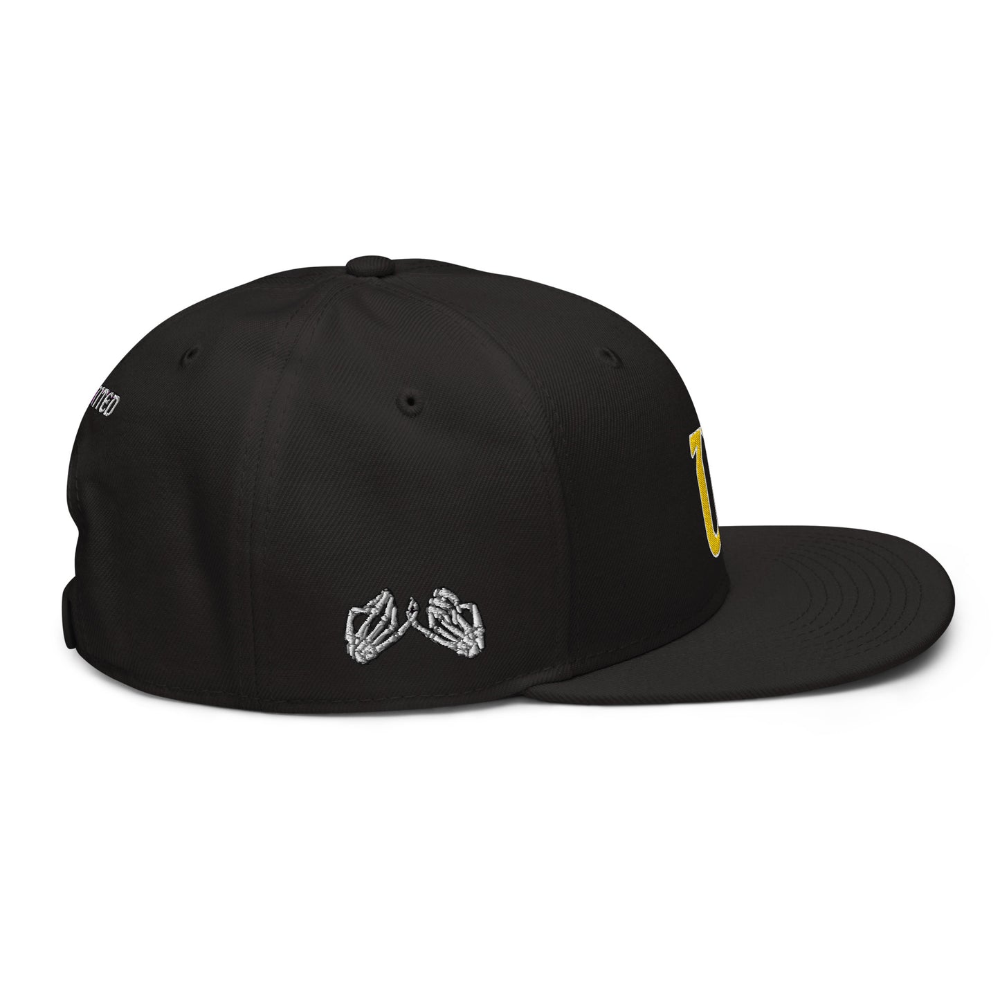 Unlimited No Evil yellow logo Snapback Hat