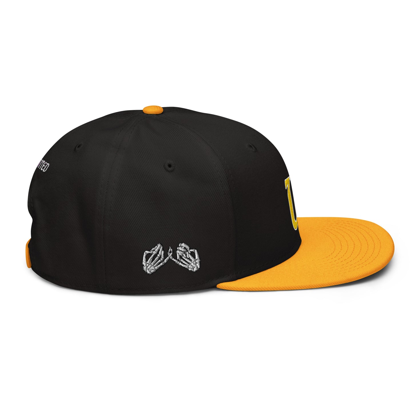 Unlimited No Evil yellow logo Snapback Hat