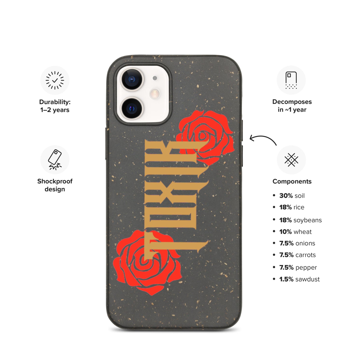 TOXIK Speckled iPhone case