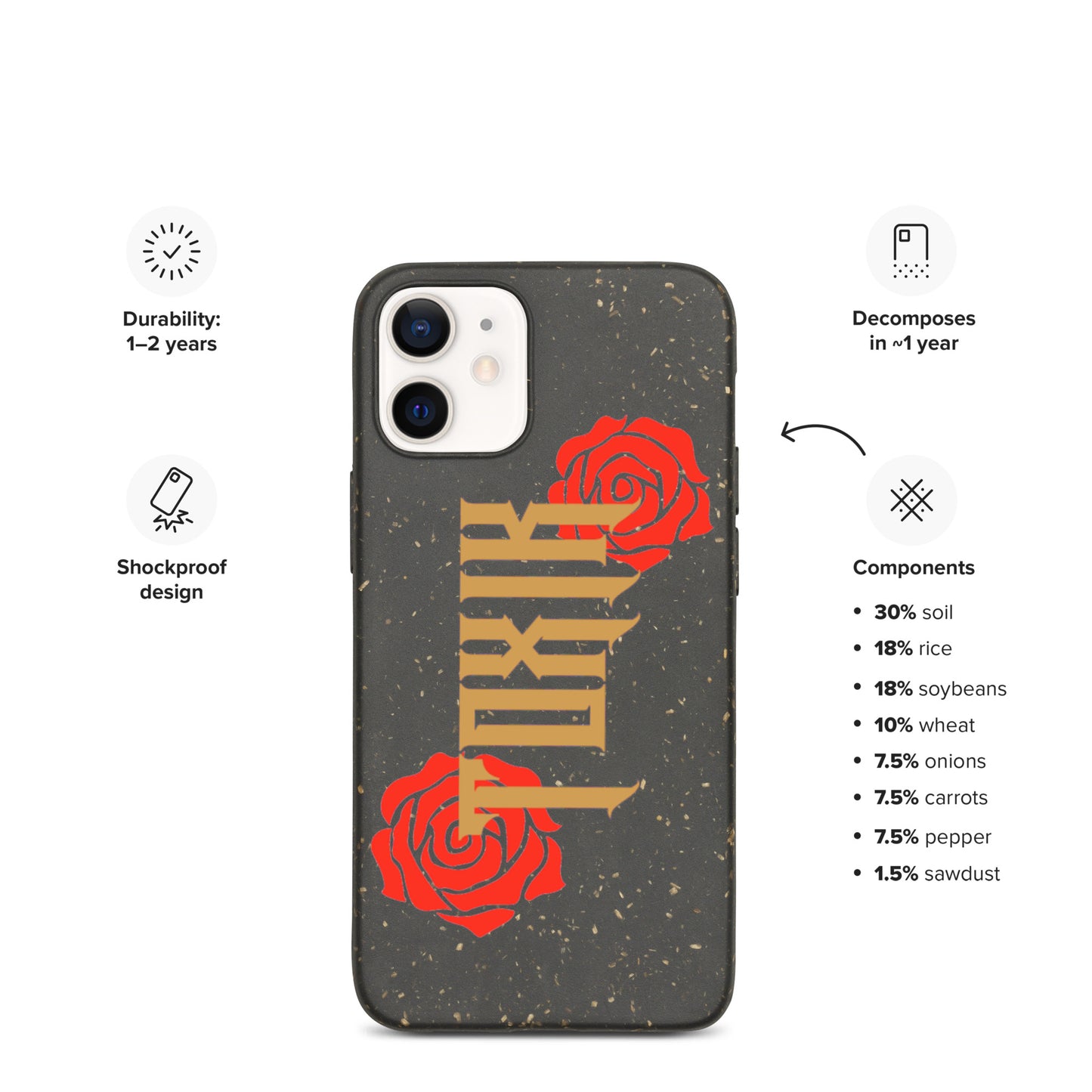 TOXIK Speckled iPhone case