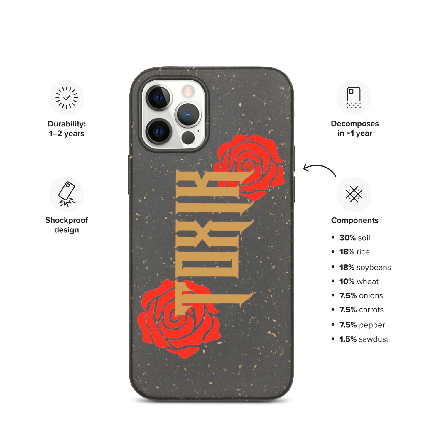 TOXIK Speckled iPhone case