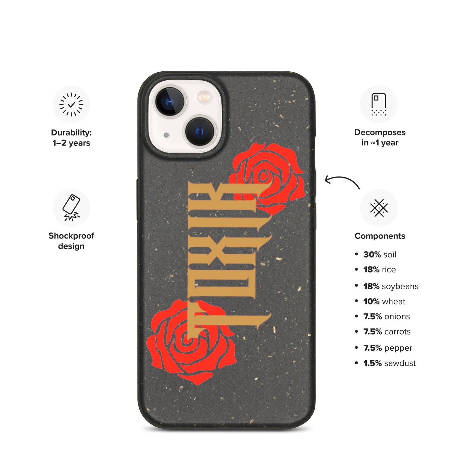 TOXIK Speckled iPhone case