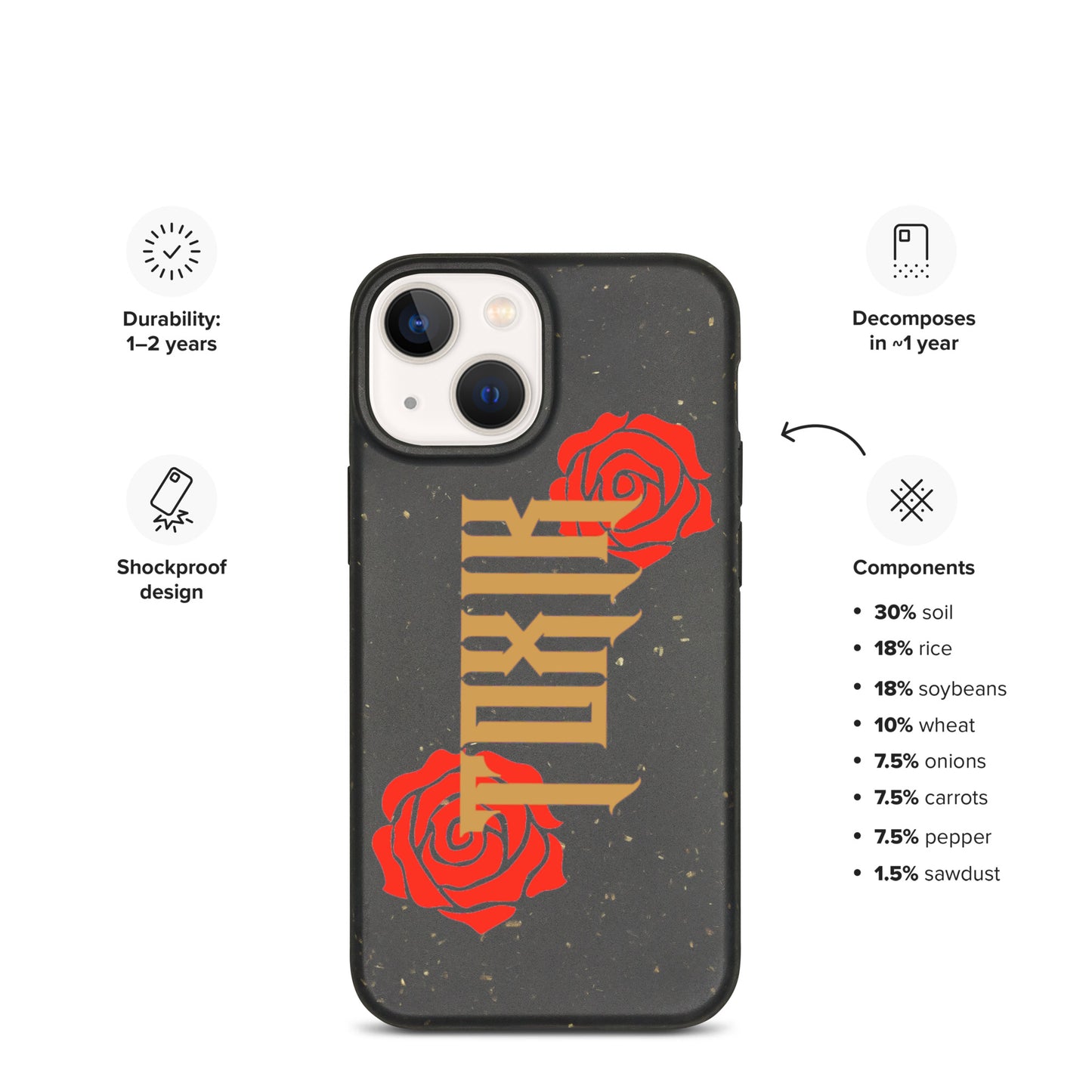 TOXIK Speckled iPhone case