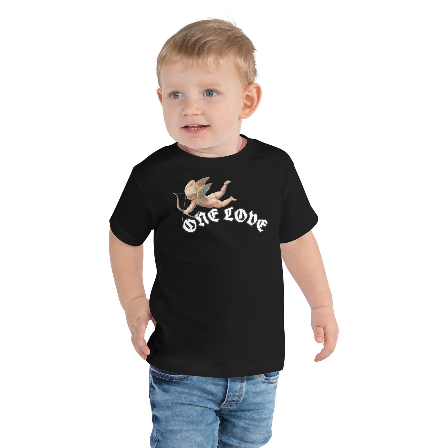 One Love Cupid Toddler Short Sleeve Tee