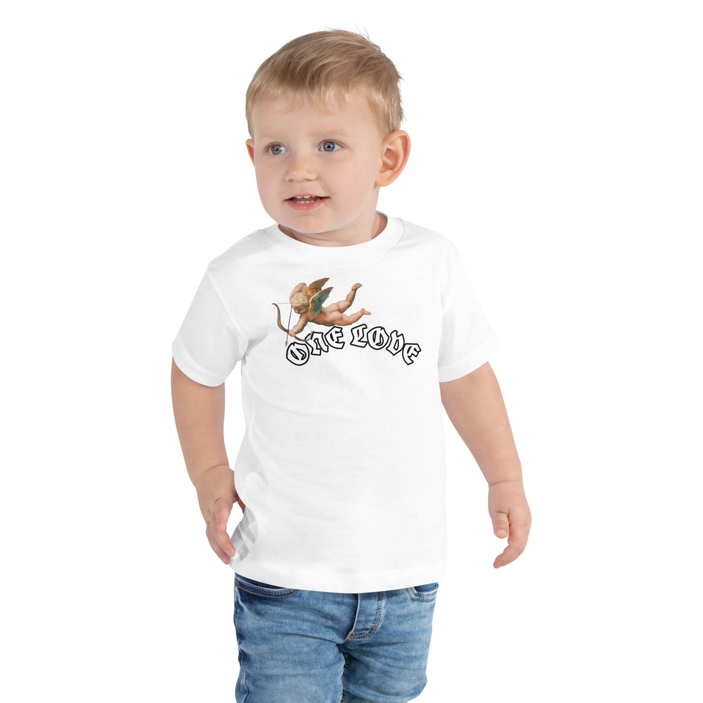 One Love Cupid Toddler Short Sleeve Tee