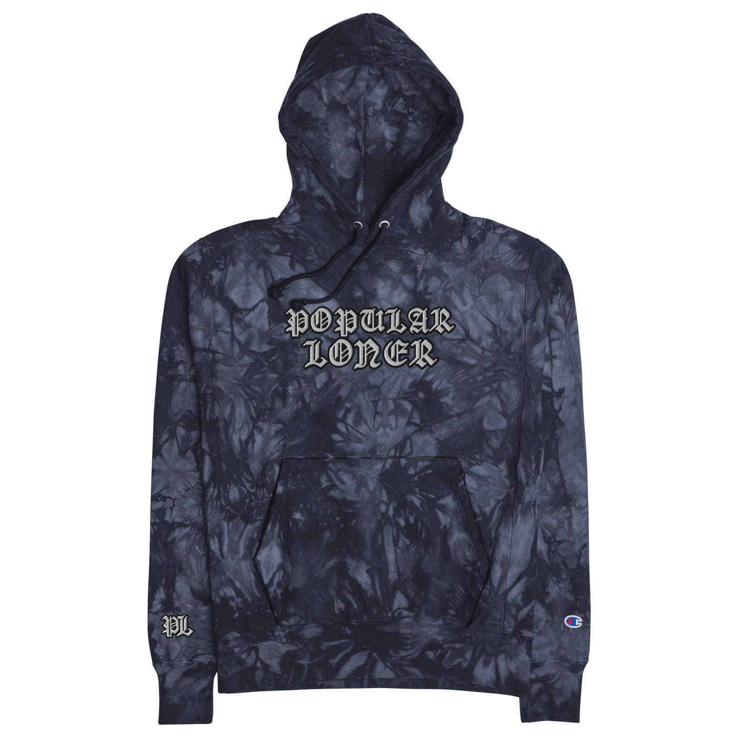 POPULAR LONER Unisex Champion tie-dye hoodie