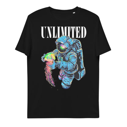 U LIMITE asTronaut jellyfish Unisex organic cotton t-shirt