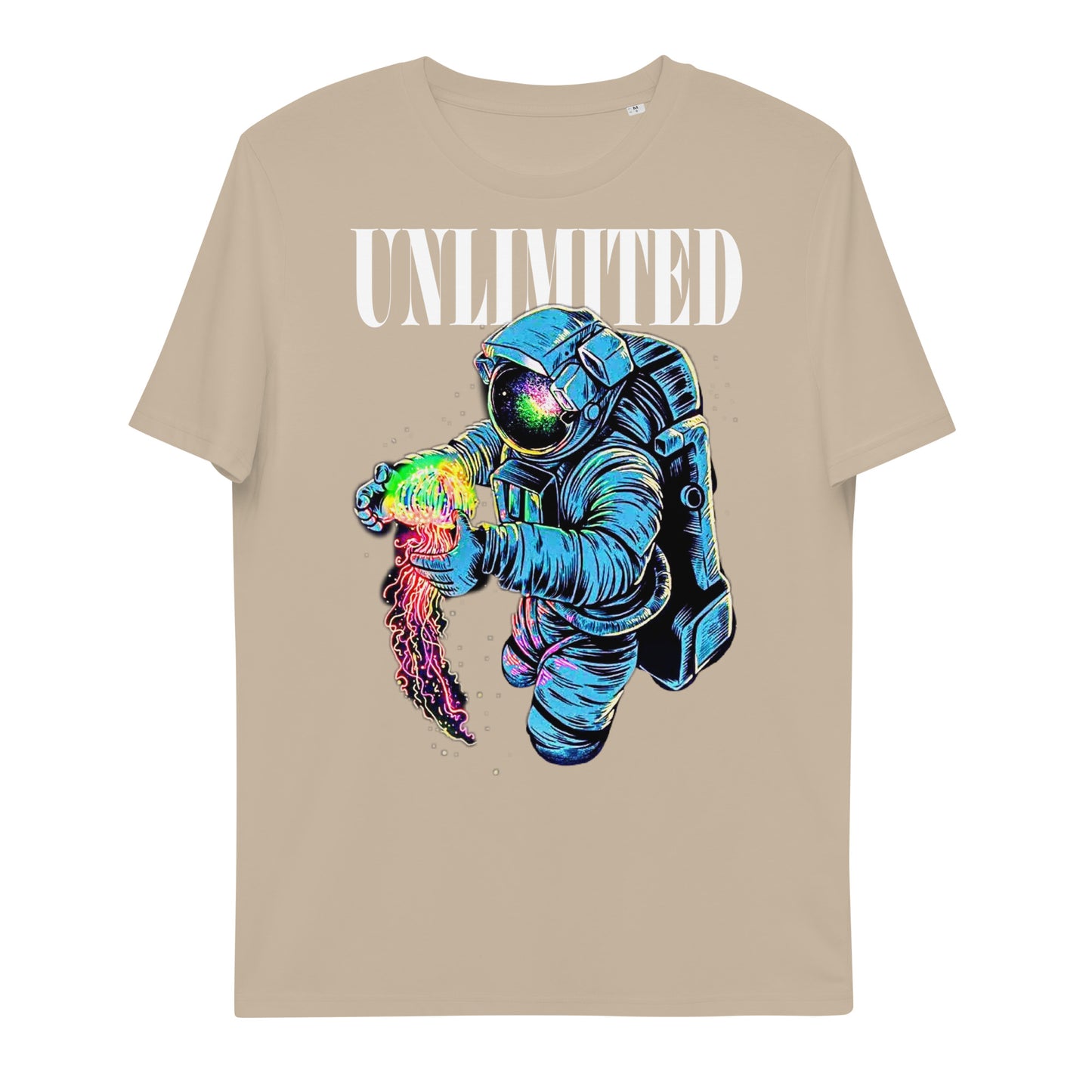 U LIMITE asTronaut jellyfish Unisex organic cotton t-shirt