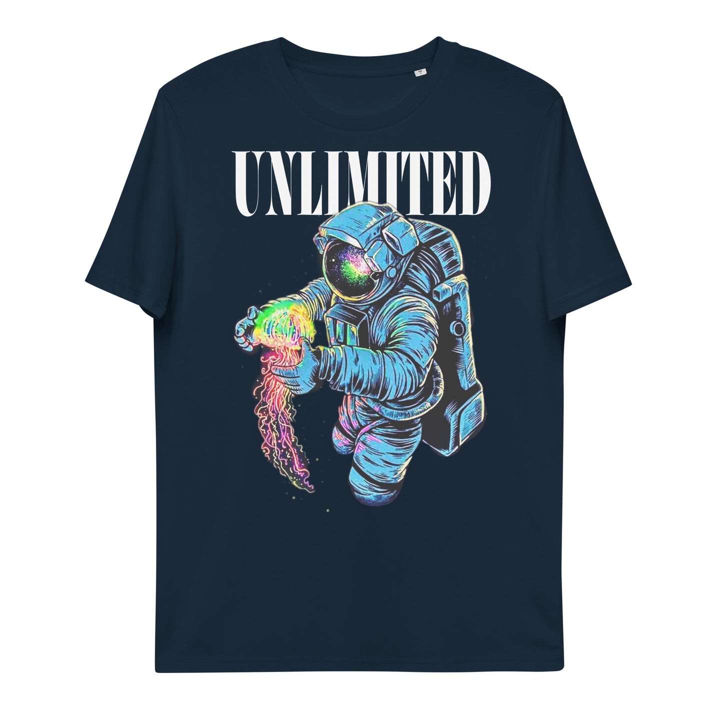 U LIMITE asTronaut jellyfish Unisex organic cotton t-shirt