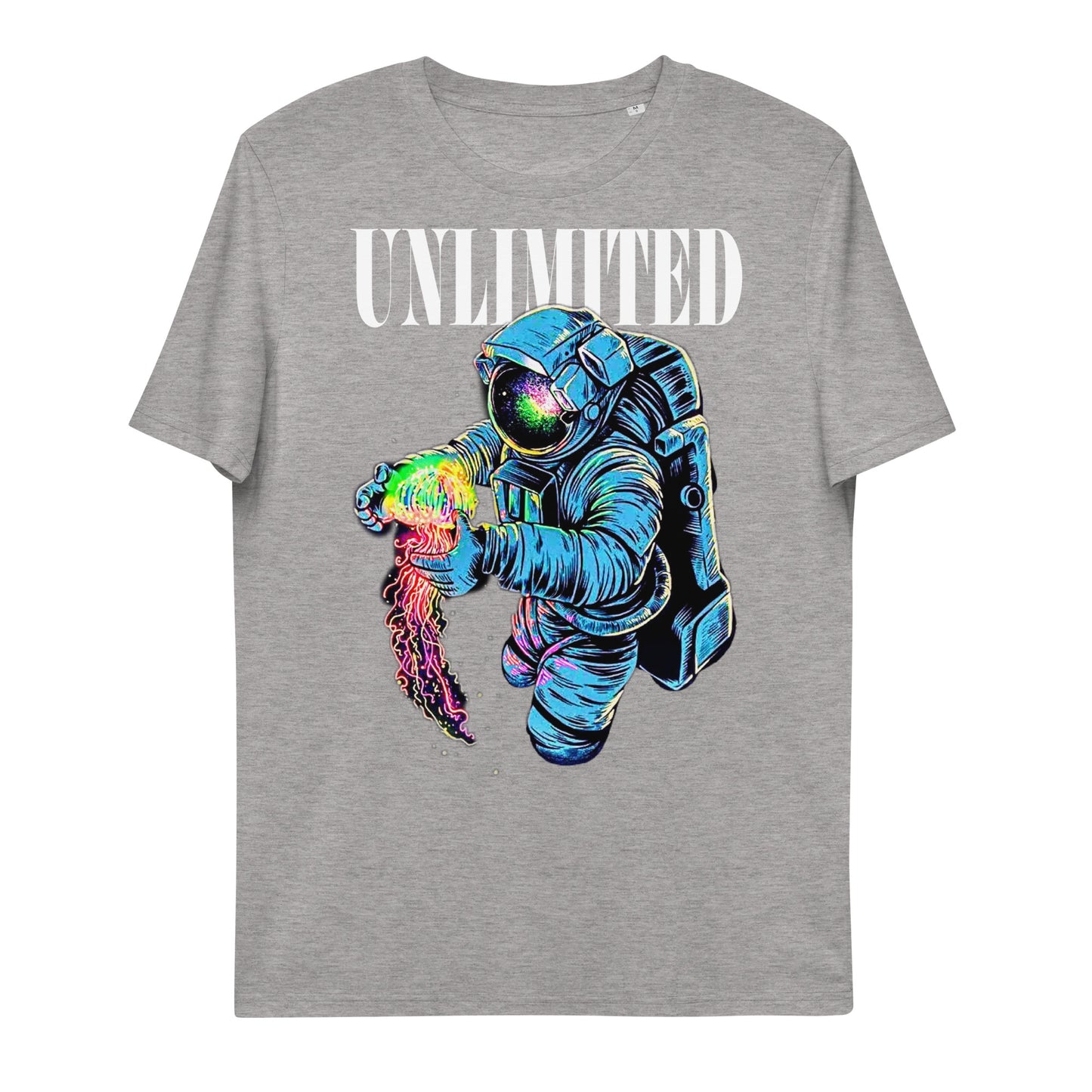 U LIMITE asTronaut jellyfish Unisex organic cotton t-shirt