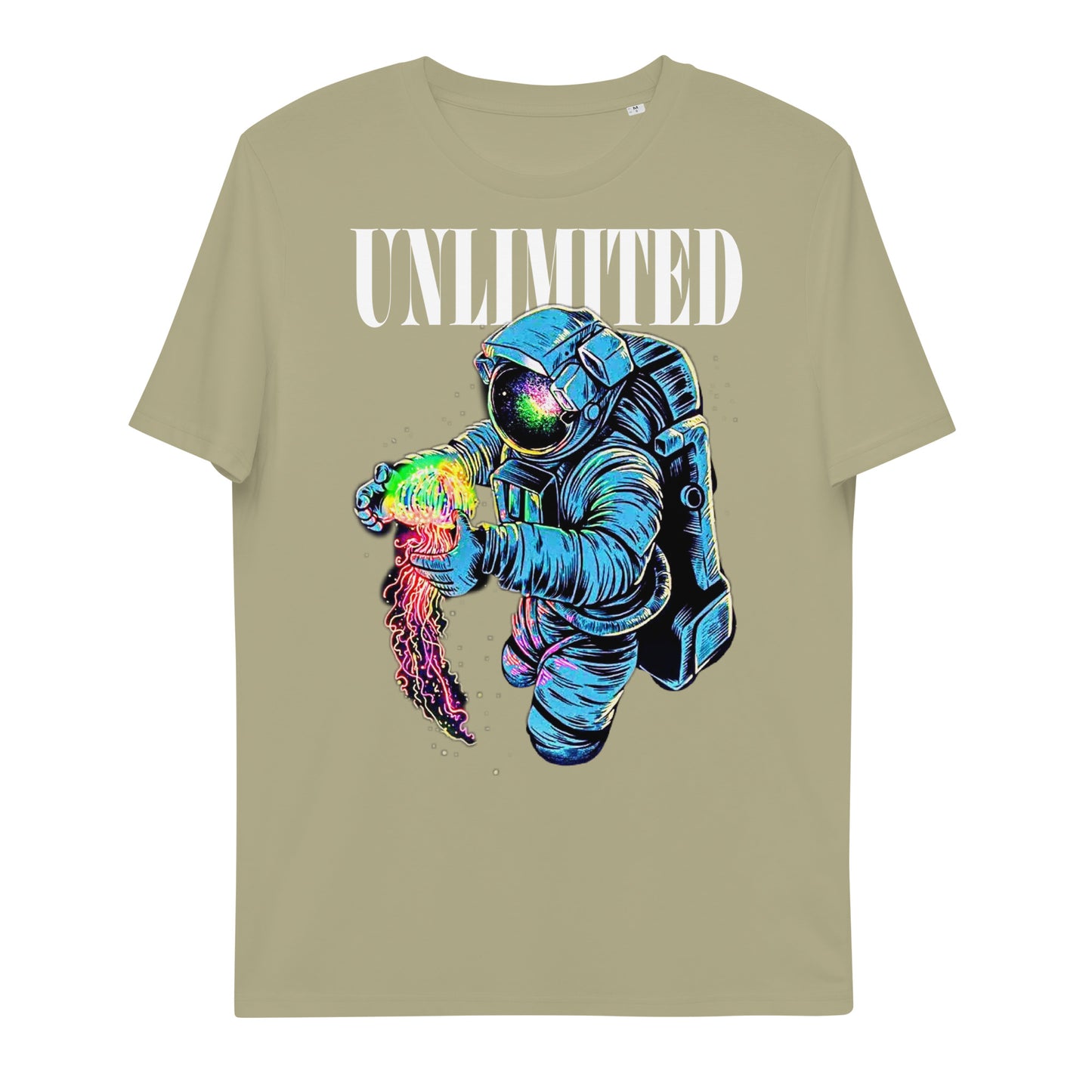 U LIMITE asTronaut jellyfish Unisex organic cotton t-shirt