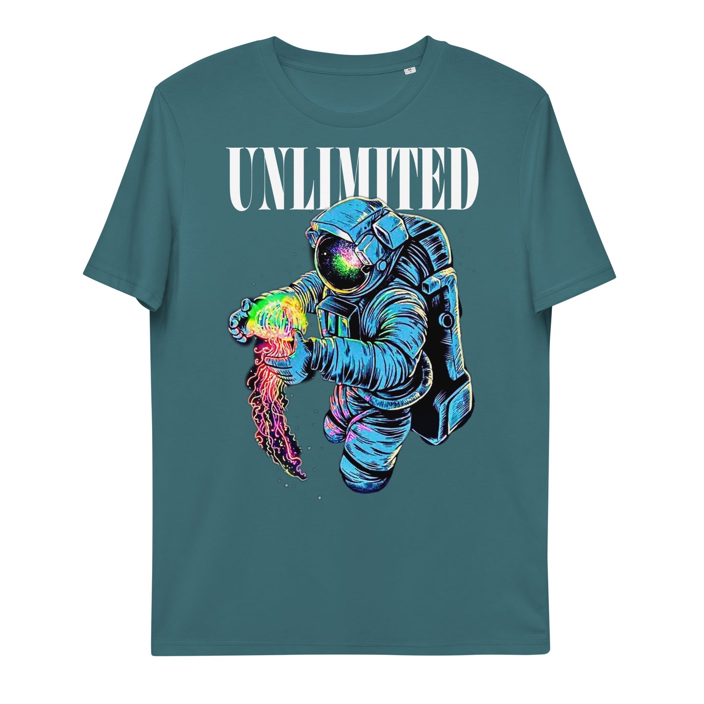 U LIMITE asTronaut jellyfish Unisex organic cotton t-shirt