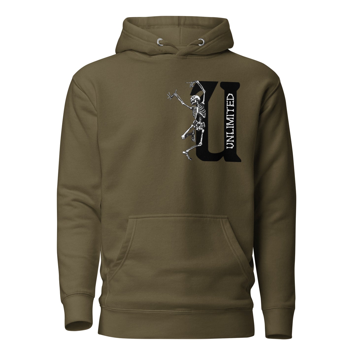 UNLIMITED dancing skeleton Unisex Hoodie black