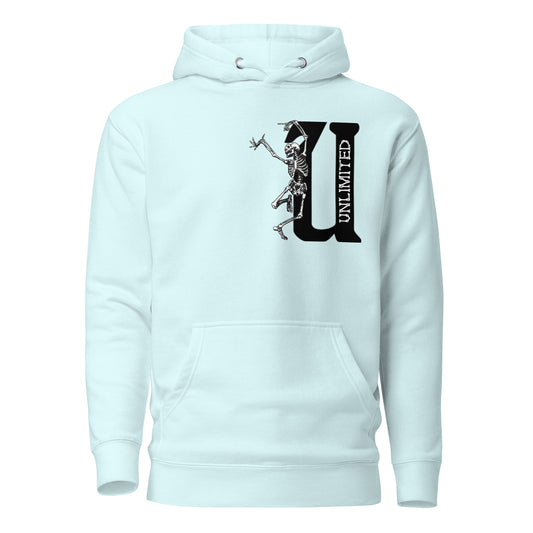 UNLIMITED dancing skeleton Unisex Hoodie black