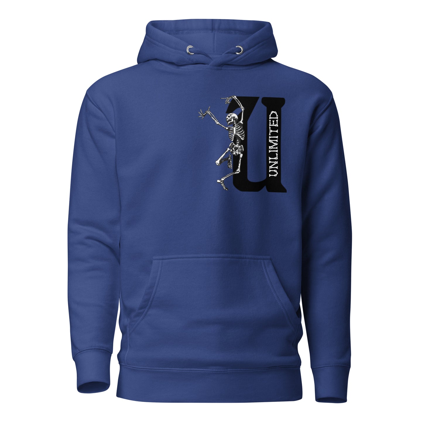 UNLIMITED dancing skeleton Unisex Hoodie black