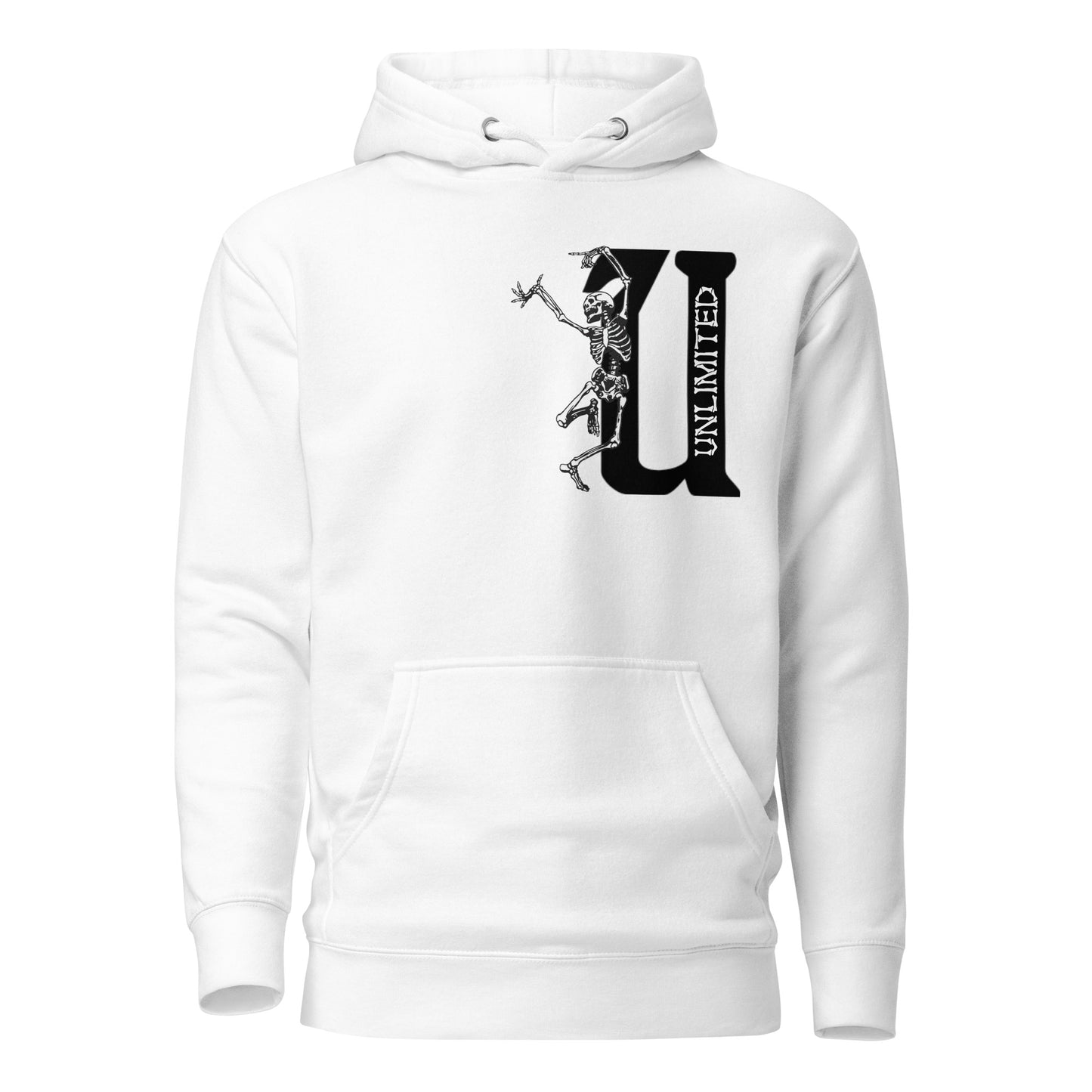 UNLIMITED dancing skeleton Unisex Hoodie black