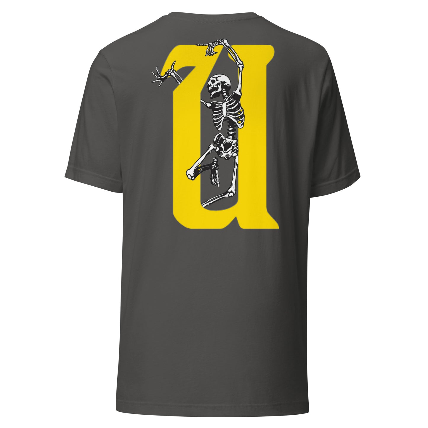 UNLIMITED dancing skeleton Unisex t-shirt yellow