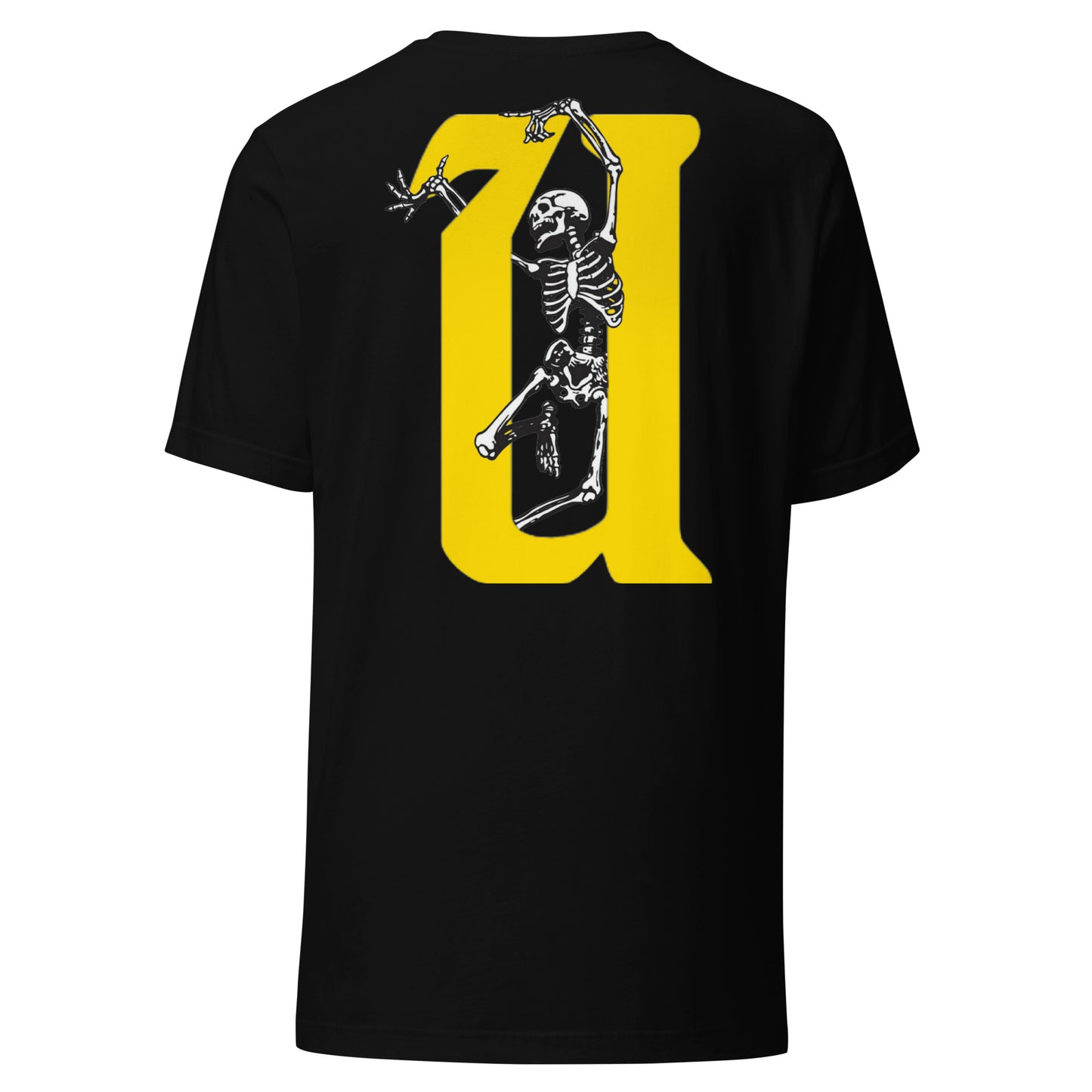 UNLIMITED dancing skeleton Unisex t-shirt yellow